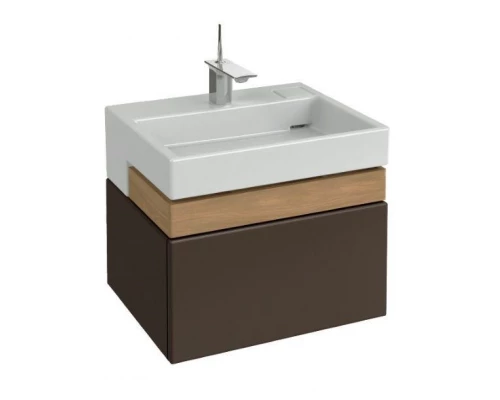 Тумба под раковину Jacob Delafon Terrace 60 см, EB1185-N23, подвесная, цвет - коричневый лак
