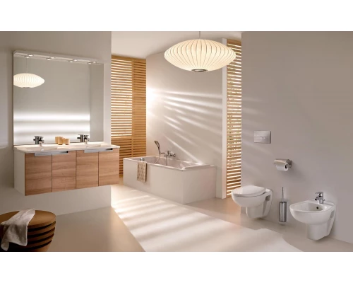 Тумба под раковину Jacob Delafon Struktura 60 см, EB1280-N18, цвет - белый блестящий