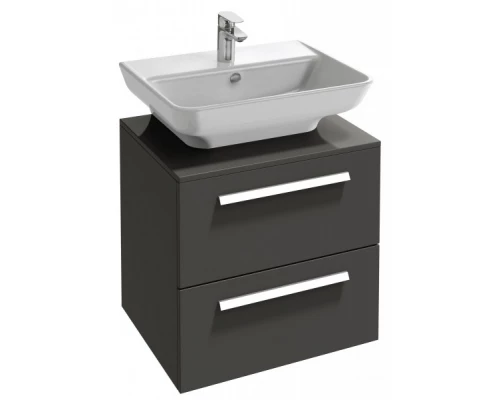 Тумба под раковину Jacob Delafon STRUKTURA 65 см, EB1383-N14, серый антрацит