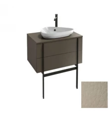 Тумба под раковину Jacob Delafon Nouvelle Vague 80 см, EB3039-NR2, цвет - коричневая кожа