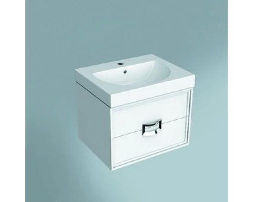 Тумба под раковину Kerama Marazzi Canaletto, 60 см, подвесная, цвет - белый глянцевый, СN.60