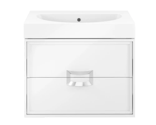 Тумба под раковину Kerama Marazzi Canaletto, 60 см, подвесная, цвет - белый глянцевый, СN.60