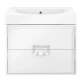 Тумба под раковину Kerama Marazzi Canaletto, 60 см, подвесная, цвет - белый глянцевый, СN.60