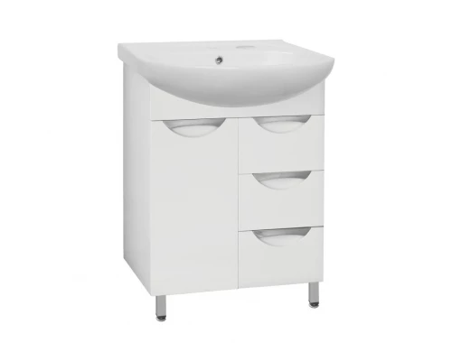 Тумба под раковину Style Line Жасмин 65 ЛС-00000035, 65 см, напольная, белая