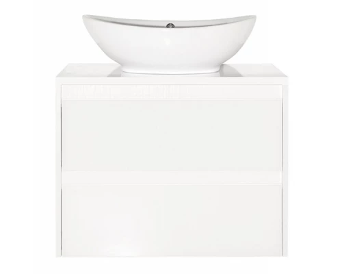 Тумба под раковину Style Line Монако 70 ЛС-00000623 Plus, 70 см, подвесная, осина белый/белый лакобель