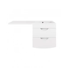 Тумба под раковину Style Line Жасмин 2 60 ЛС-00000577, 60 см, подвесная, белая