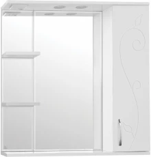 Зеркало-шкаф Style Line Эко Фьюжн Панда 80/С ЛС-00000080, 80 см, правое, подвесное, белое