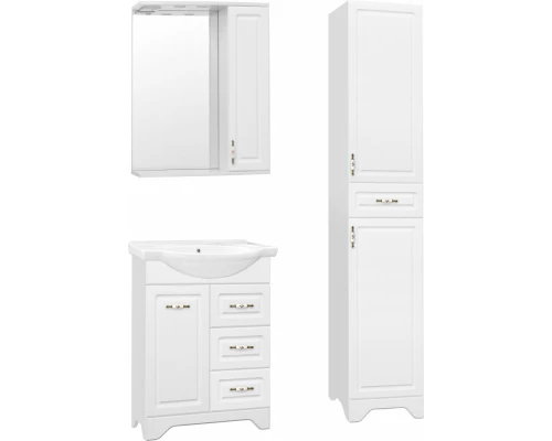 Зеркало-шкаф Style Line Олеандр-2 65/С ЛС-00000050 Люкс, 65 см, правое, подвесное, белый