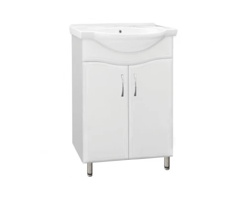 Тумба под раковину Style Line Эко Волна №9 60 ЛС-00000100, 60 см, напольная, белая