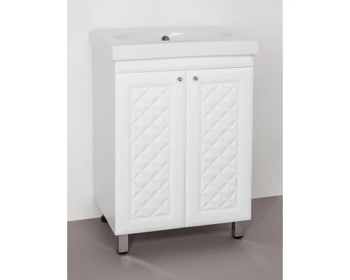 Тумба под раковину Style Line Канна 60 Люкс ЛС-00000726, 60 см, напольная, белая