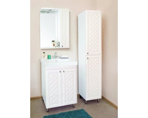 Тумба под раковину Style Line Канна 60 Люкс ЛС-00000726, 60 см, напольная, белая