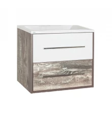 Тумба под раковину Style Line Экзотик 65 Plus ЛС-00000400, 65 см, подвесная, древесина/белая