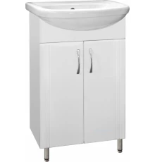 Тумба под раковину Style Line Эко Стандарт №9 55 ЛС-00000339, 55 см, напольная, белая
