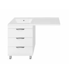 Тумба под раковину Style Line Жасмин 60 ЛС-00000644, напольная, белая