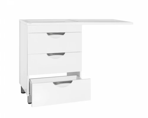 Тумба под раковину Style Line Жасмин 60 ЛС-00000644, напольная, белая