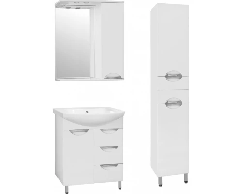 Зеркало-шкаф Style Line Жасмин 70/С ЛС-00000042, 70 см, правое, подвесное, белое