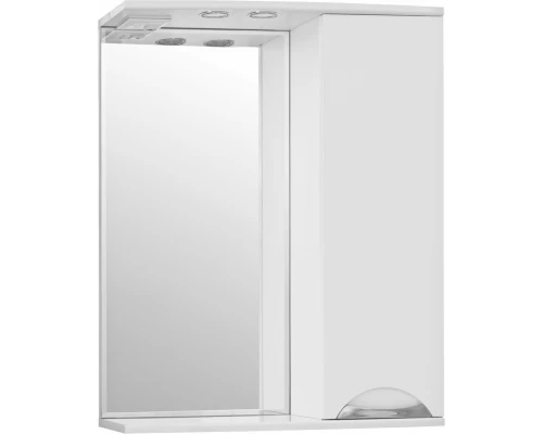 Зеркало-шкаф Style Line Жасмин 65/С ЛС-00000041, 65 см, правое, подвесное, белое