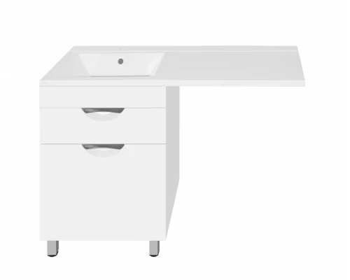 Тумба под раковину Style Line Жасмин 60 ЛС-00000645, 60 см, напольная, белая