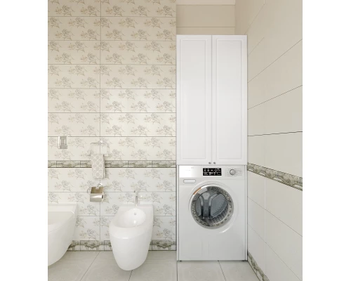 Шкаф-пенал для установки над стиральной машиной Style Line АА00-000060, 68 см, белый