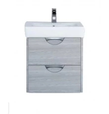 Тумба под раковину Акватон Сильва 50 см 1A211701SIW60 подвесная, цвет дуб фьорд