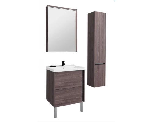 Тумба под раковину Акватон Стоун 1A231401SXC80 60 см подвесная, грецкий орех