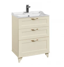 Тумба под раковину Акватон Леон 65 Н напольная, 1A194601LBPR0, цвет дуб бежевый