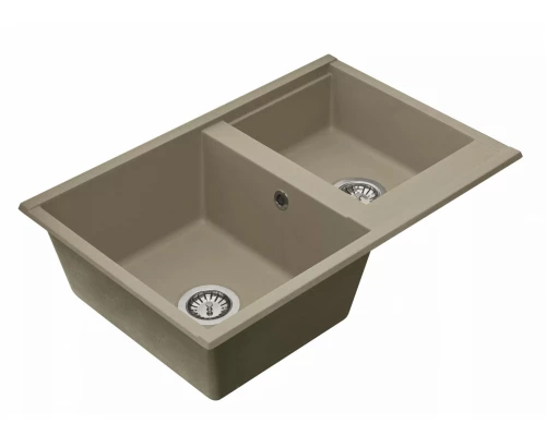 Кухонная мойка Акватон Делия 78 DBL 1A723132DE250 78 x 52 x 21.8 см, шелк