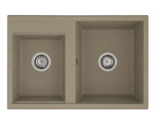 Кухонная мойка Акватон Делия 78 DBL 1A723132DE250 78 x 52 x 21.8 см, шелк