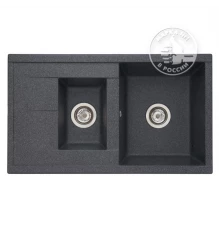 Мойка кухонная Акватон Делия 87, 1A716232DE210, 87 х 51 х 21.8 см, графит