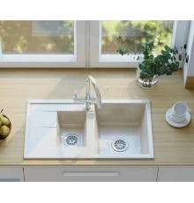 Мойка кухонная Акватон Делия 87, 1A716232DE290, 87 х 51 х 21.8 см, шампань