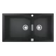 Мойка кухонная из искусственного гранита Grohe K700, 31658AP0, 90 x 50 см, с корзинчатым фильтром и донным клапаном, черный гранит