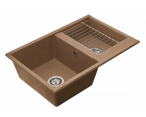 Кухонная мойка Акватон Делия 78 DBL 1A723132DE270 78 x 52 x 21.8 см, терракотовый