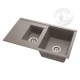 Мойка кухонная Акватон Делия 87, 1A716232DE250, 87 х 51 х 21.8 см, серый шелк
