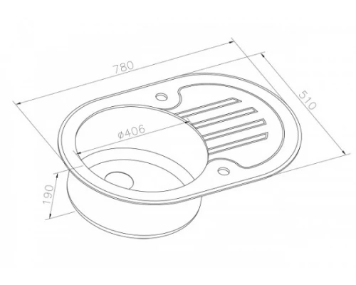 Мойка Zorg Inox Glass GL-7851-OV-WHITE-BRONZE, цвет белый-бронзовый