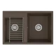 Кухонная мойка Акватон Делия 78 DBL 1A723132DE280 78 x 52 x 21.8 см, кофе