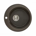 Кухонная мойка Акватон Иверия круглая, кофе, 1A711032IV280