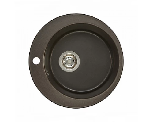 Кухонная мойка Акватон Иверия круглая, кофе, 1A711032IV280