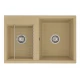 Кухонная мойка Акватон Делия 78 DBL 1A723132DE260 78 x 52 x 21.8 см, латте