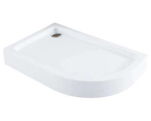 Душевой поддон Aquanet GL180, 120 х 80 см, асимметричный, акриловый, белый, L/R