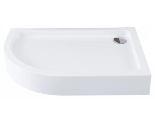 Душевой поддон Aquanet GL180, 120 х 80 см, асимметричный, акриловый, белый, L/R