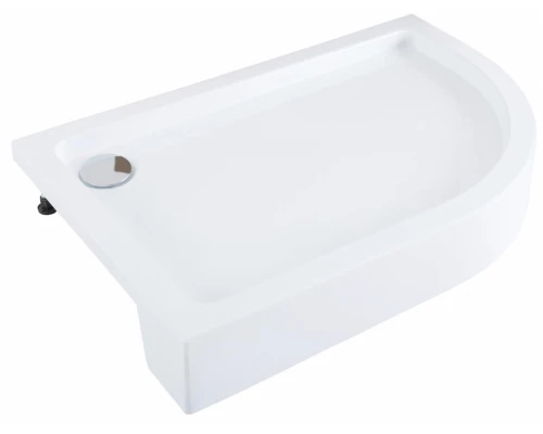 Душевой поддон Aquanet GL180, 120 х 80 см, асимметричный, акриловый, белый, L/R