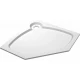 Поддон душевой Cezares Tray TRAY-S-P-100-56-W, 100 х 100 см, белый, из искусственного камня