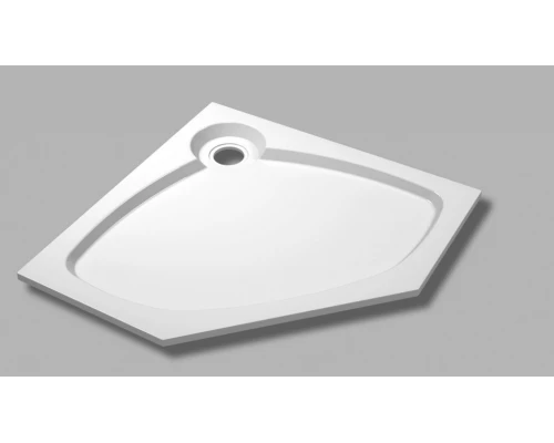 Поддон душевой Cezares Tray TRAY-S-P-100-56-W, 100 х 100 см, белый, из искусственного камня