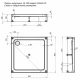 Душевой поддон Aquanet GL180, 90 х 90 см, квадратный, акриловый, белый, 265570