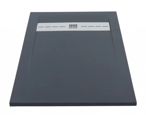 Душевой поддон Aquanet Delight 120 х 90 см, прямоугольный, черный камень, 260112