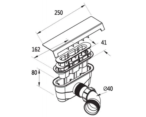 Душевой поддон Cezares Tray-AS 90 x 80 см из искусственного мрамора, TRAY-AS-AH-90/80-30-W