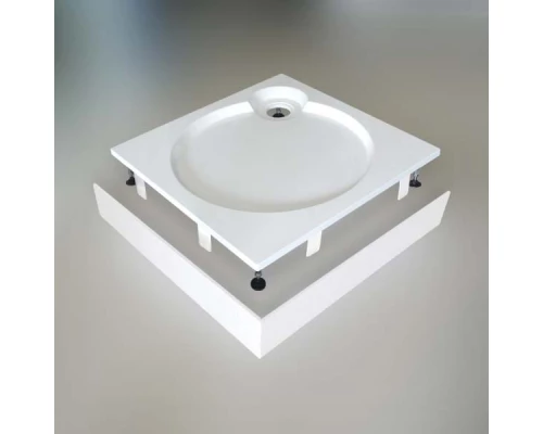 Поддон душевой Cezares Tray TRAY-S-A-90-56-W, 90 х 90 см, белый, из искусственного камня