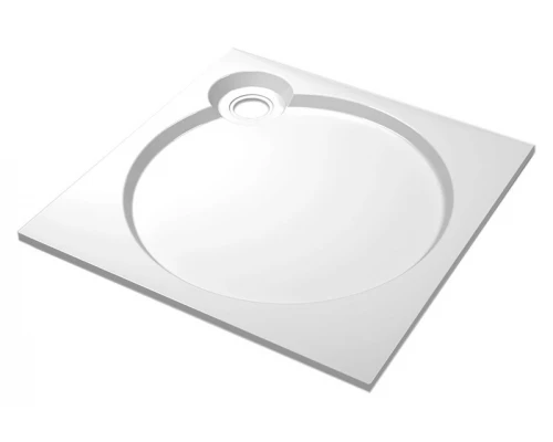 Поддон душевой Cezares Tray TRAY-S-A-80-56-W, 80 х 80 см, белый, из искусственного камня