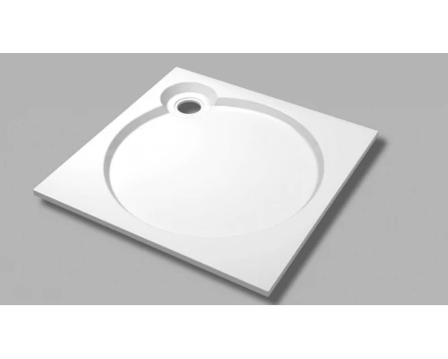 Поддон душевой Cezares Tray TRAY-S-A-80-56-W, 80 х 80 см, белый, из искусственного камня