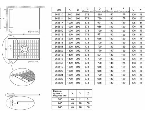 Поддон Jacob Delafon Flight Neus, 140 x 100 см, с антискользящим покрытием, белый, E66553-F-00